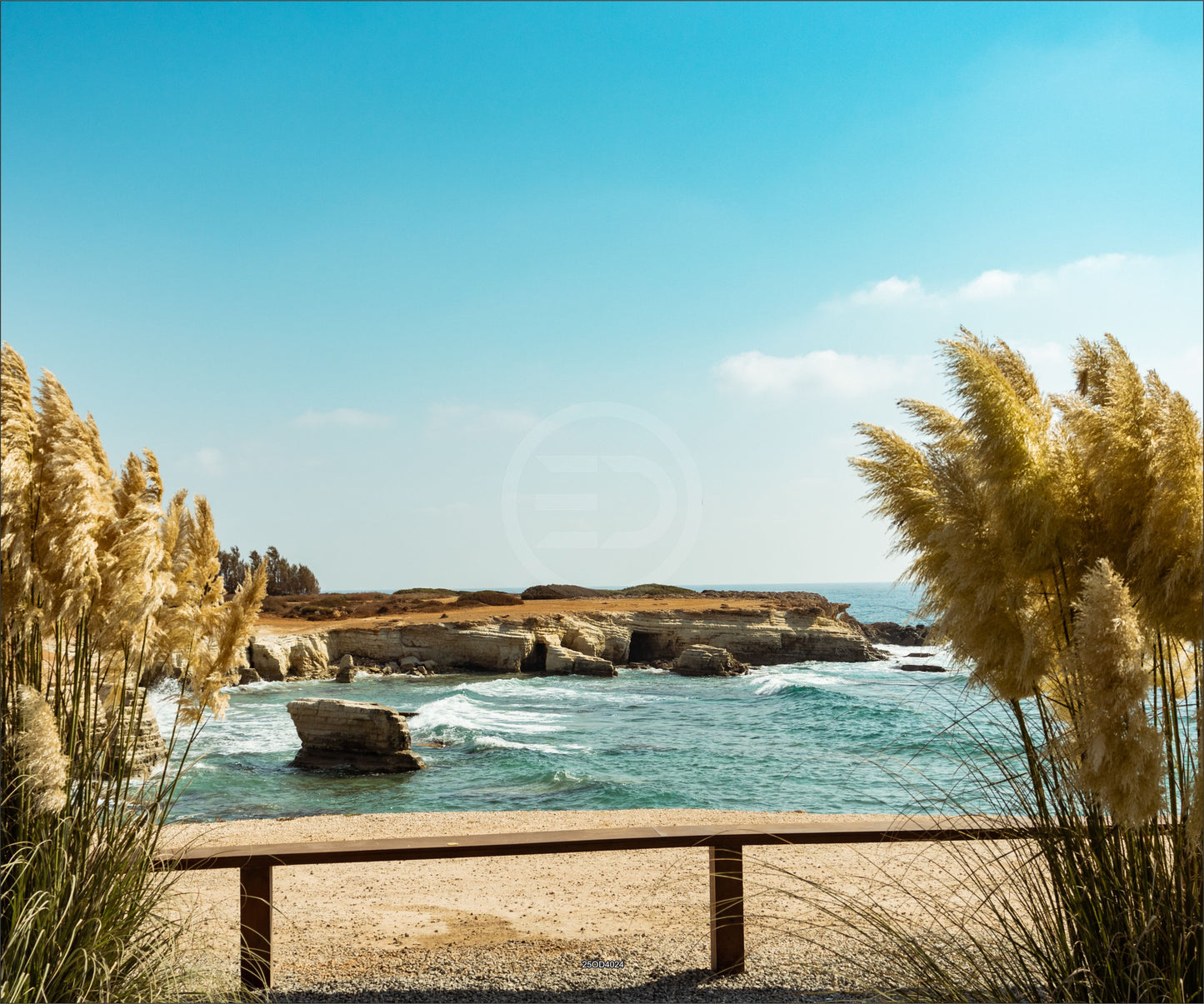 Outdoor Bild Banner Außen Gartenposter wetterfest XXL 300x250 Küste Meer Felsen