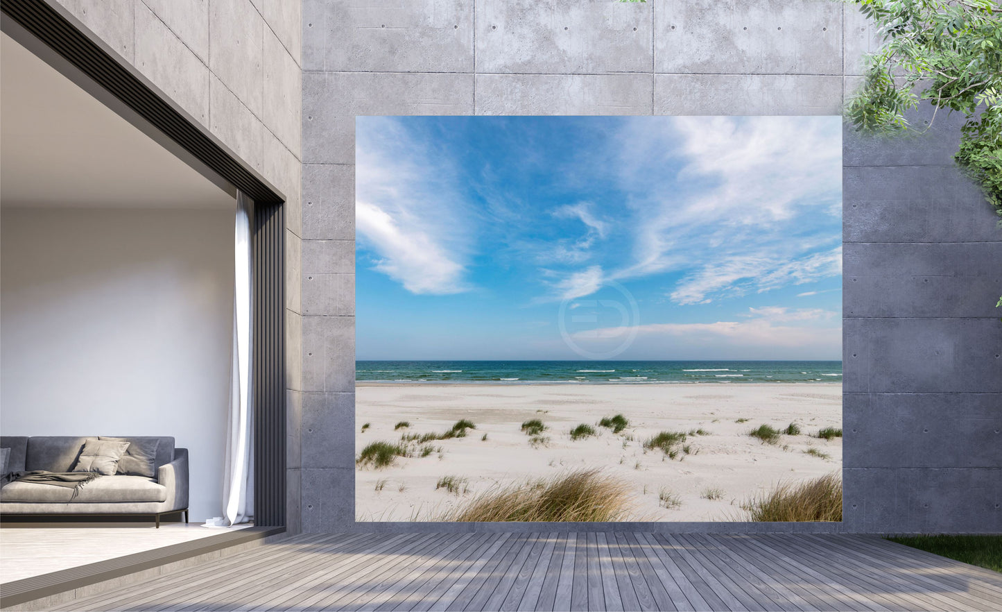 Outdoor Bild Banner Gartenposter Außen wetterfest XXL 300x250 Strand Meer Natur