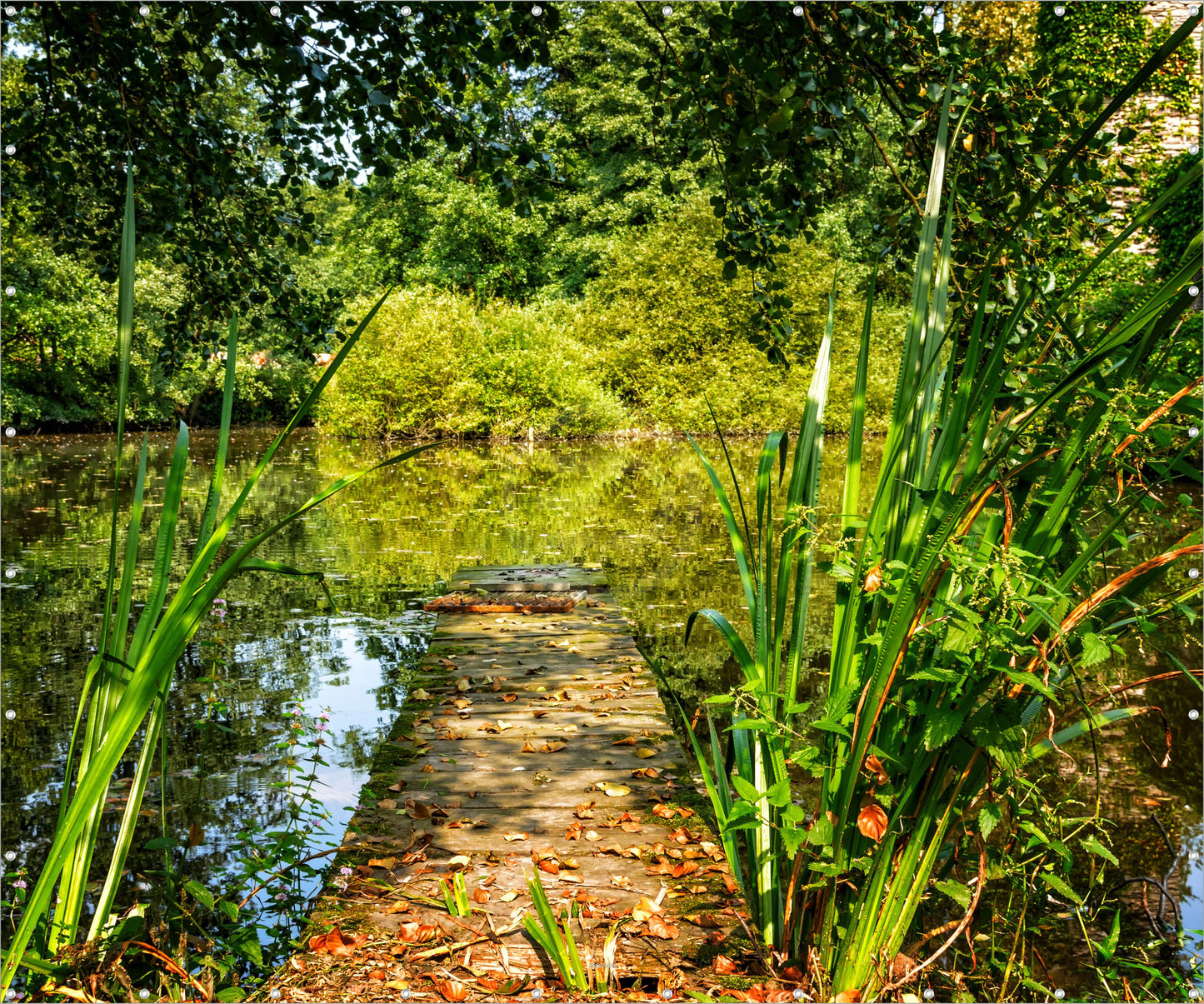 Outdoor Bild Banner Gartenposter Außen wetterfest XXL 300x250 See Landschaft Natur