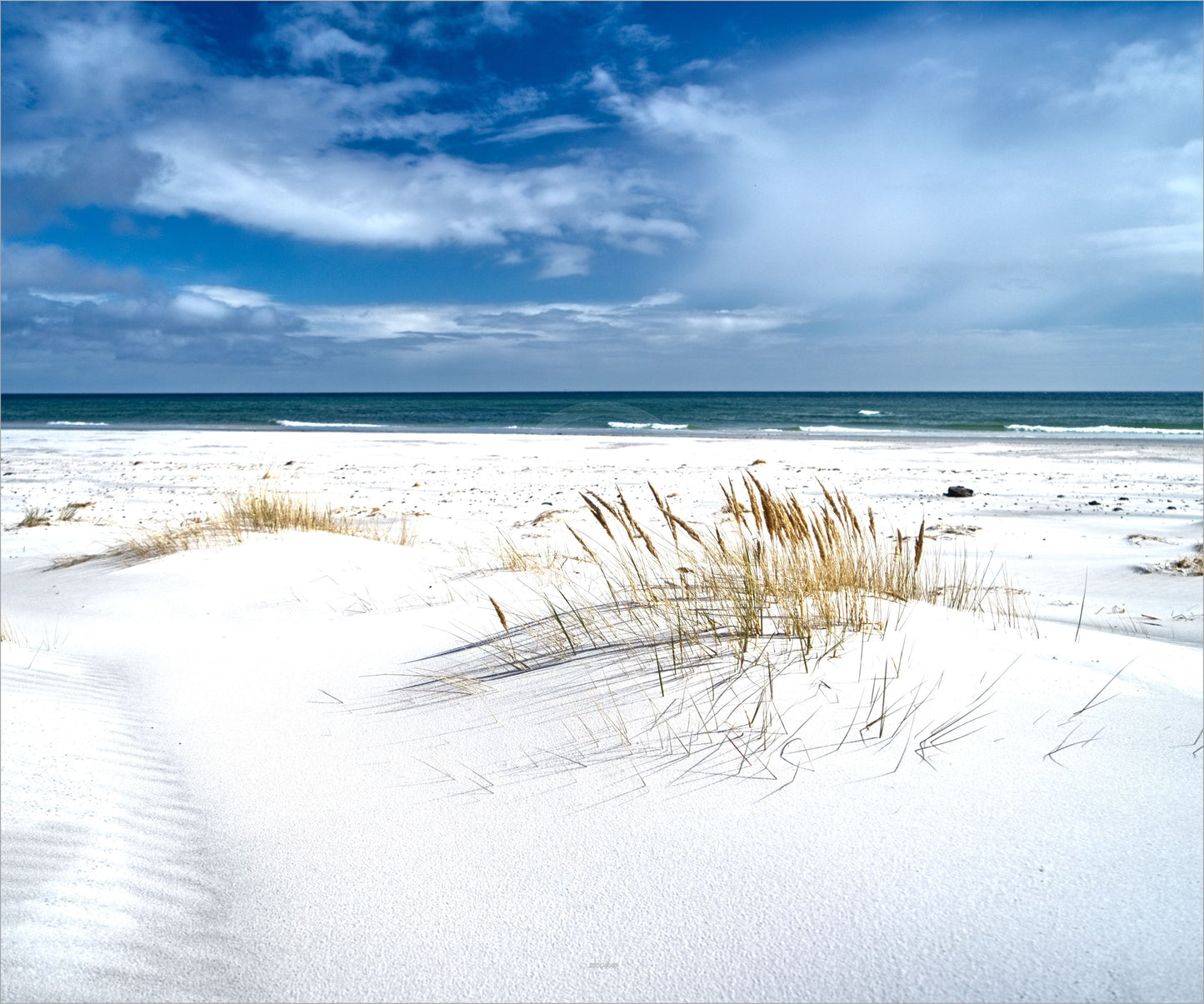 Outdoor Bild Banner Gartenposter Außen wetterfest XXL 300x250 Weißer Strand Meer