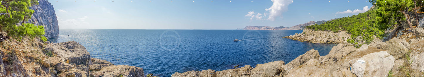 OUTDOOR BANNER GARTENPOSTER WETTERFEST XXL 1000x180 NATUR KÜSTE MEER