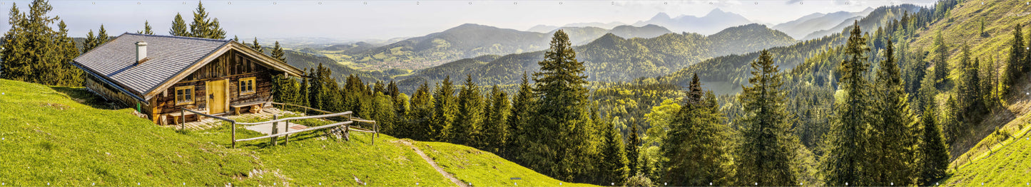 OUTDOOR BANNER GARTENPOSTER WETTERFEST XXL 1000x180 NATUR LANDSCHAFT BERGE