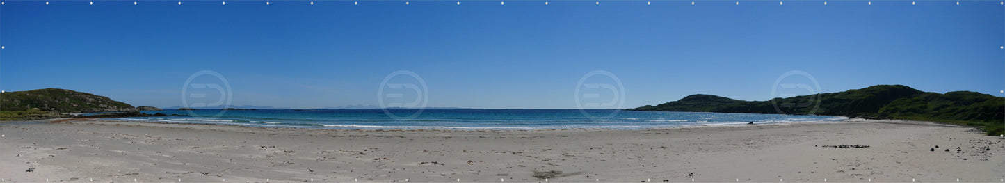 OUTDOOR BANNER GARTENPOSTER WETTERFEST XXL 1000x180 NATUR STRAND MEER