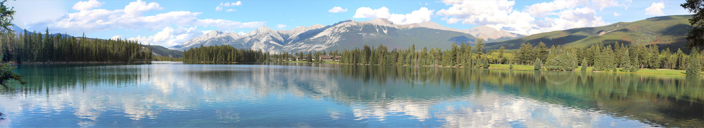 OUTDOOR BANNER GARTENPOSTER WETTERFEST XXL 1000x180 NATUR LANDSCHAFT SEE