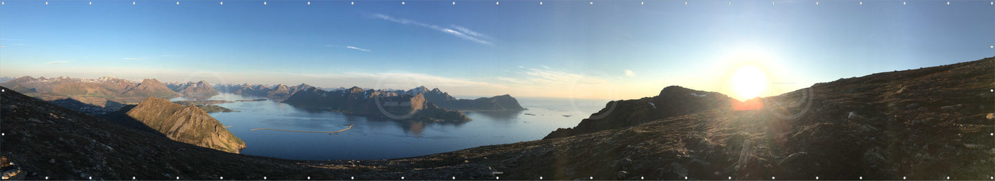 OUTDOOR BANNER GARTENPOSTER WETTERFEST XXL 1000x180 NATUR AUSSICHT MEER