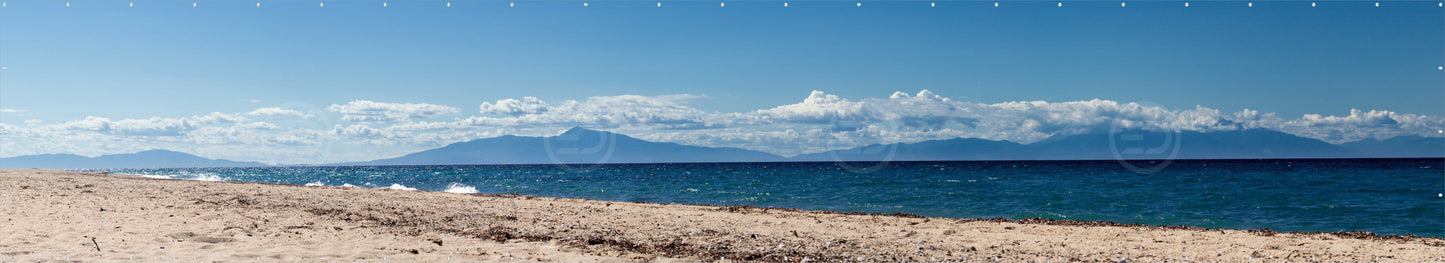 OUTDOOR BANNER GARTENPOSTER WETTERFEST XXL 1000x180 NATURSTRAND MEER