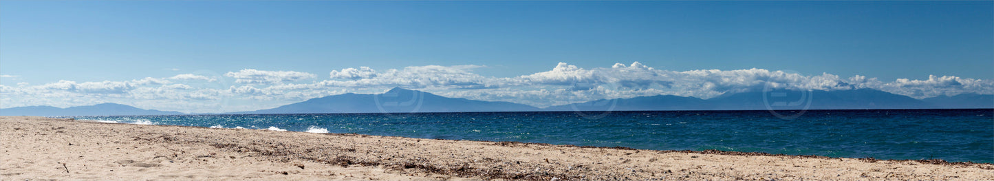 OUTDOOR BANNER GARTENPOSTER WETTERFEST XXL 1000x180 NATURSTRAND MEER