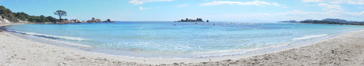 OUTDOOR BANNER GARTENPOSTER WETTERFEST XXL 1000x180 NATUR MEER SANDSTRAND