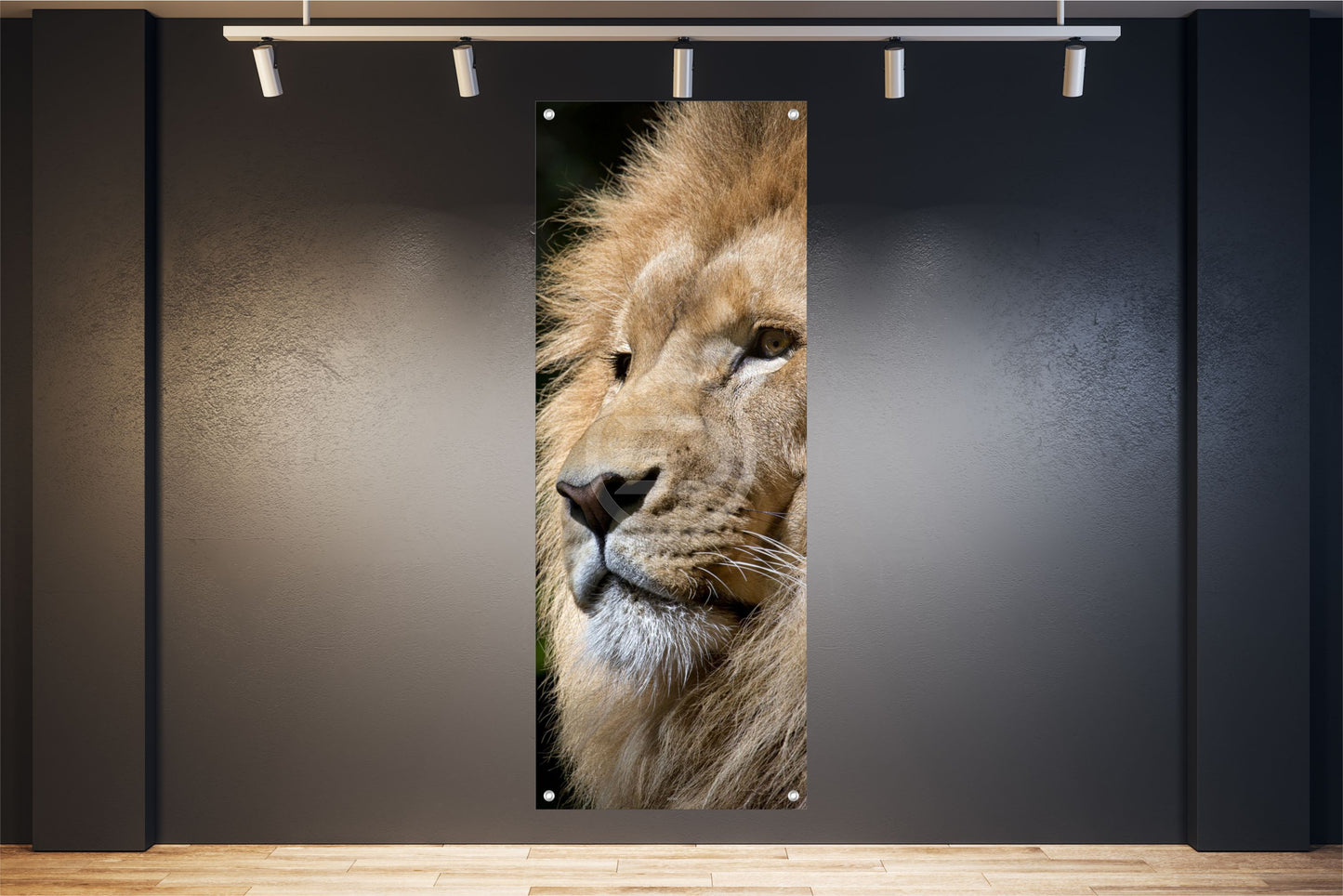 TIER WANDBILDER POSTER DEKO BILDER XXL 60x160 LÖWE WILDNIS NATUR RAUBKATZE