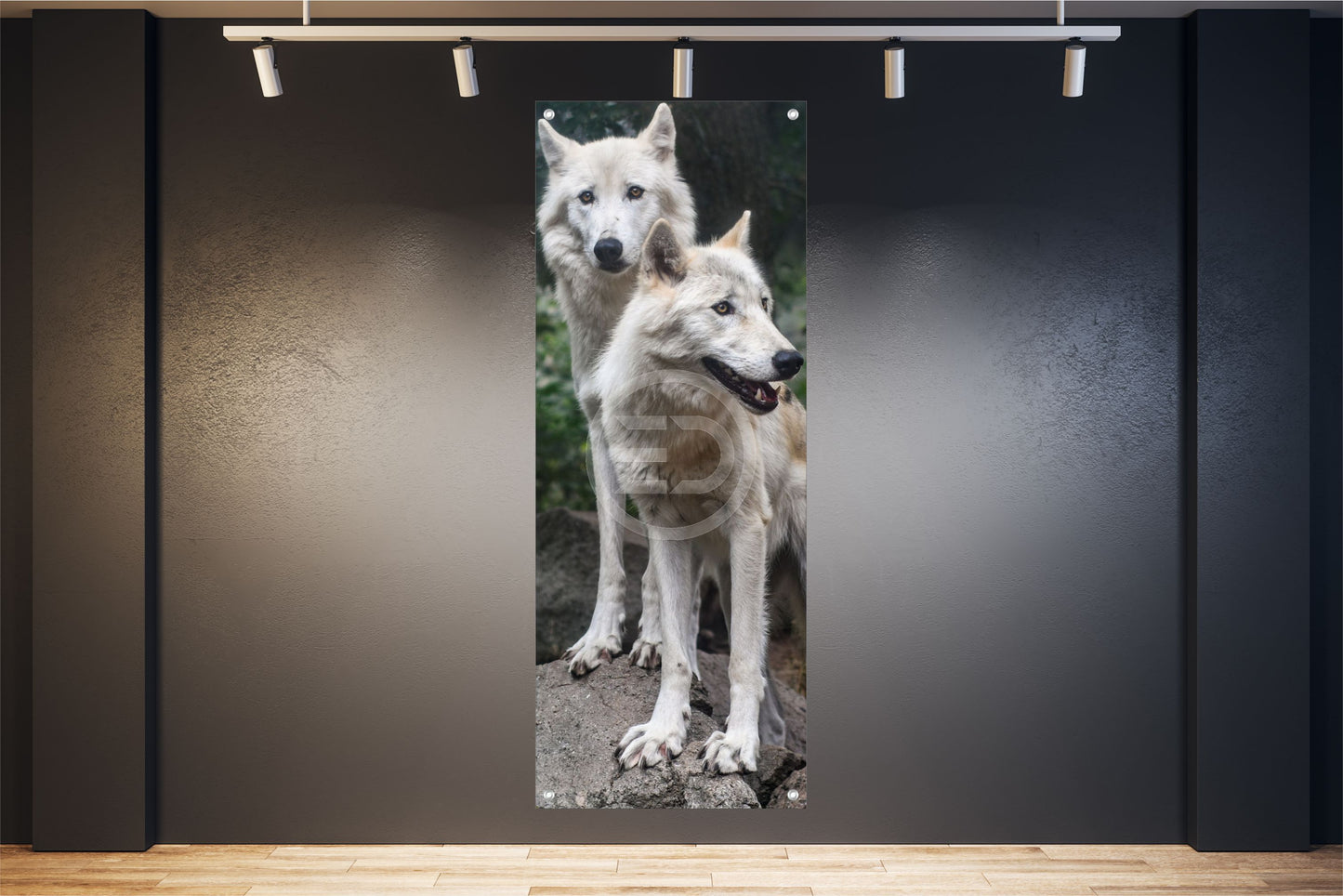 TIER WANDBILDER POSTER DEKO BILDER XXL 60x160 WÖLFE WALD NATUR