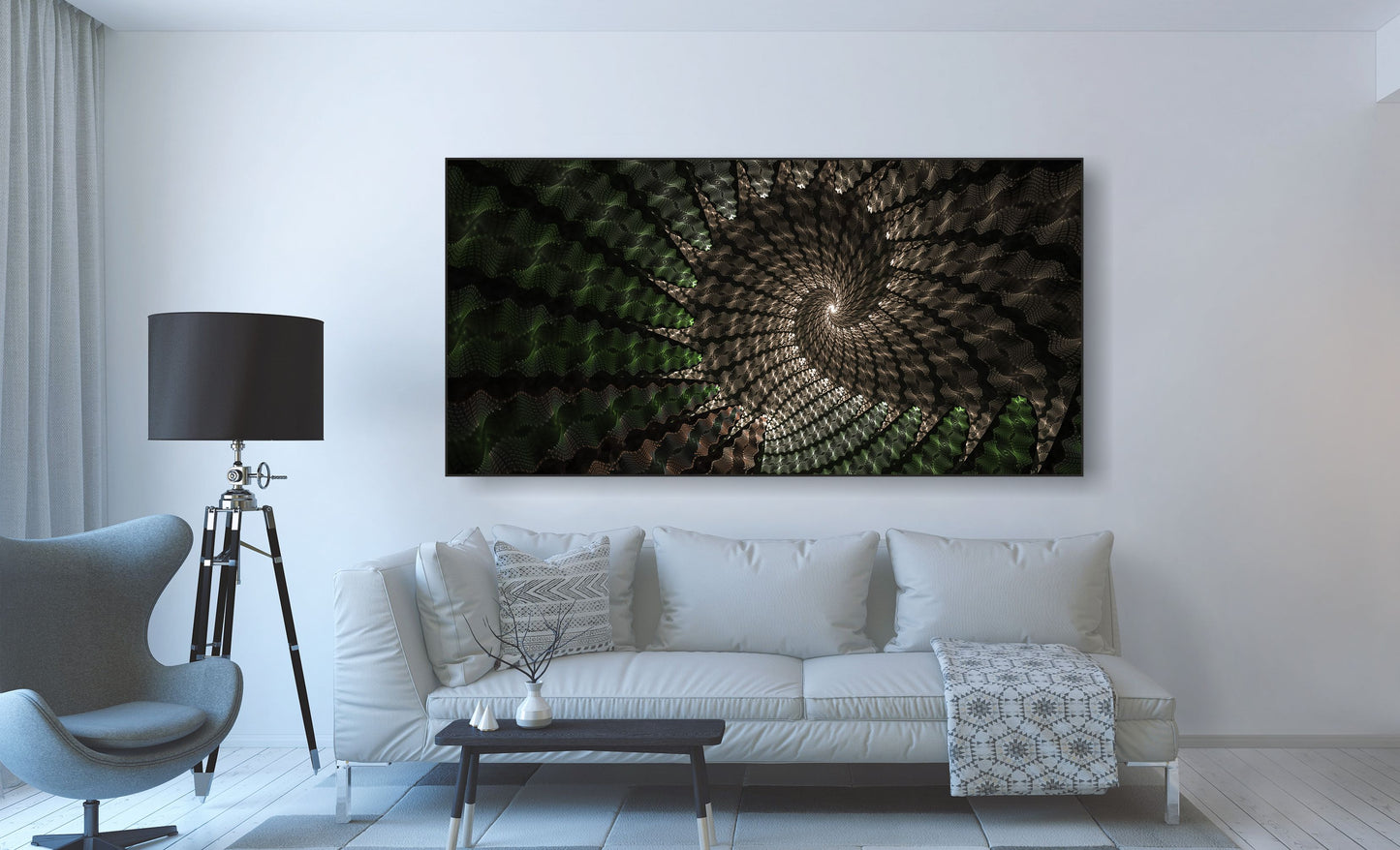 WANDBILDER MIT RAHMEN ABSTRAKT BILDER XXL MODERN WOHNZIMMER SCHNECKE
