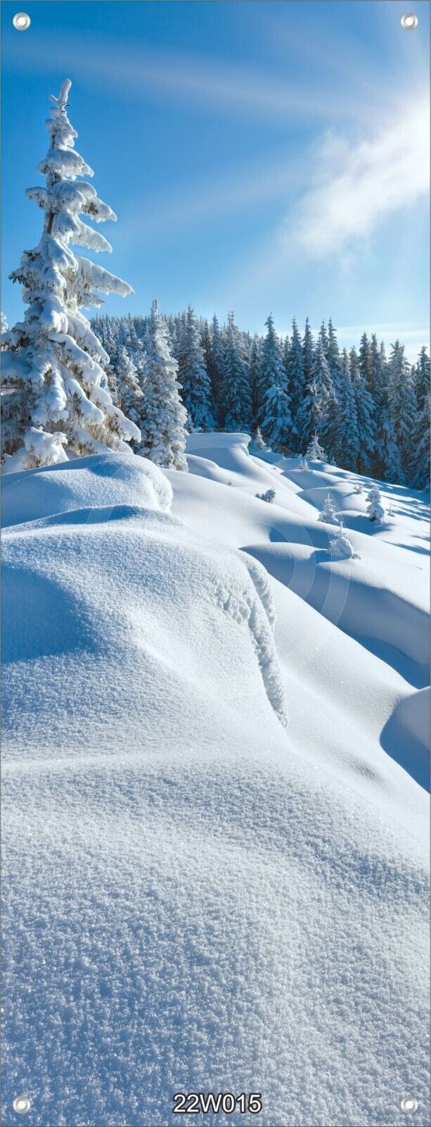 Winter Wandbild Banner Druck XXL 160x60cm Landschaft Schnee Auswahl 12 Motive