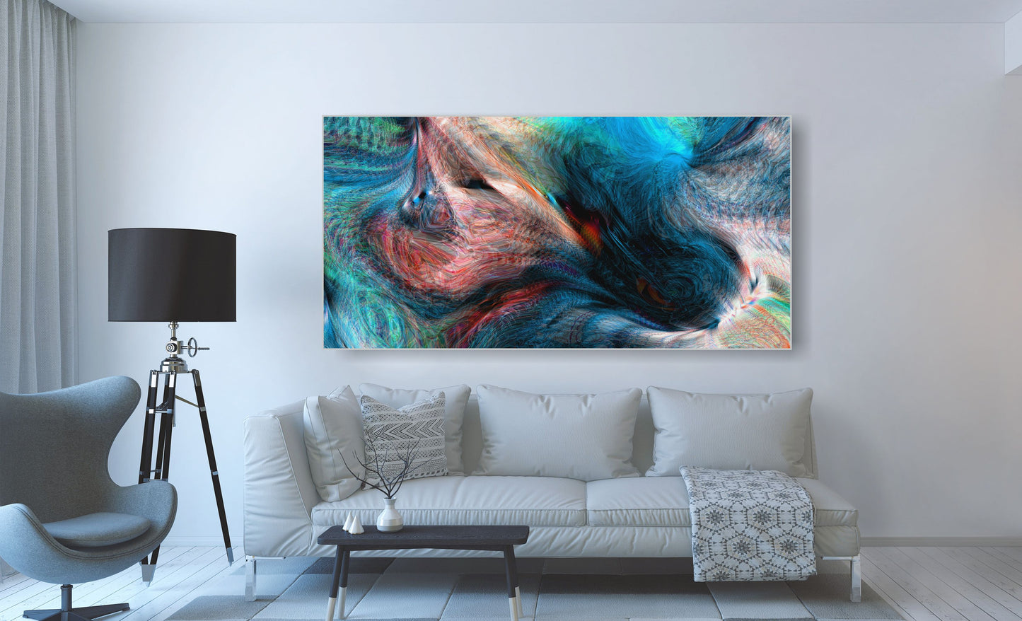 WANDBILDER MIT RAHMEN ABSTRAKT BILDER XXL MODERN WOHNZIMMER KUNST BUNT