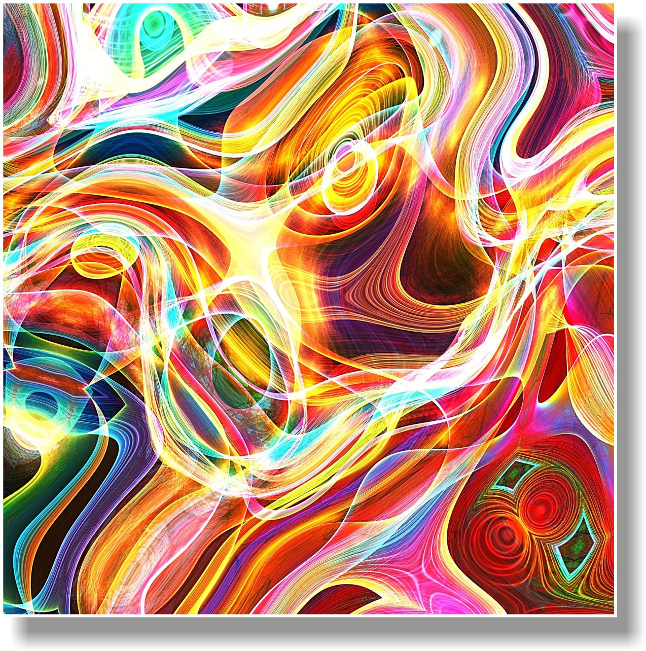 WANDBILDER ALURAHMEN ABSTRAKTE BILDER WOHNZIMMER 150x150 KUNST KREATIV