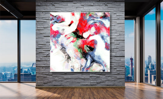 WANDBILDER ALURAHMEN ABSTRAKTE BILDER WOHNZIMMER 150x150 AQUARELL