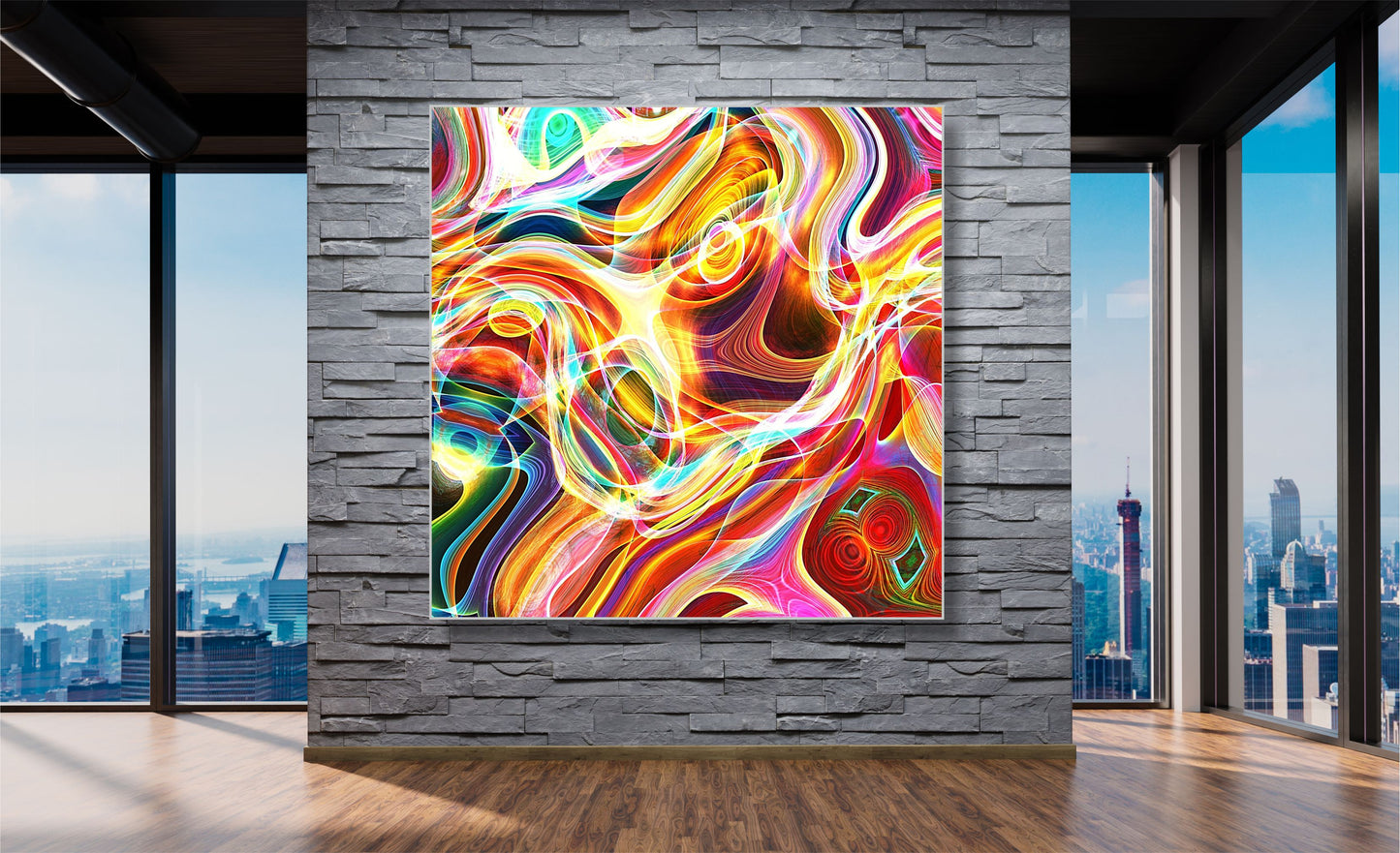 WANDBILDER ALURAHMEN ABSTRAKTE BILDER WOHNZIMMER 150x150 KUNST KREATIV