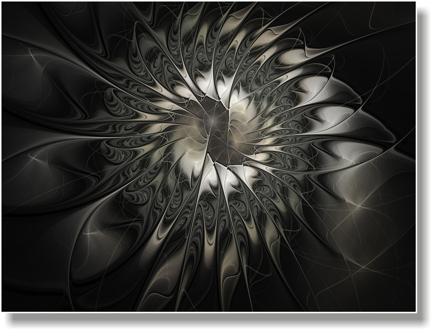 WANDBILDER MIT RAHMEN ABSTRAKT BILDER XXL MODERN WOHNZIMMER WIRBEL BLACK