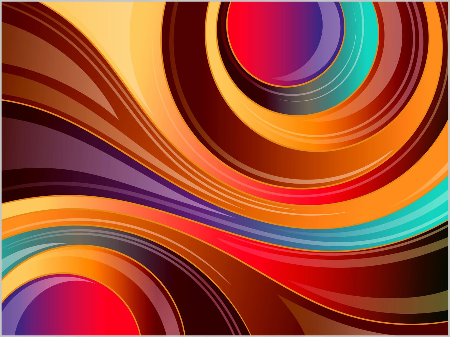 WANDBILDER MIT RAHMEN XXL 200x150 ABSTRAKT WOHNZIMMER KUNST BUNT MODERN