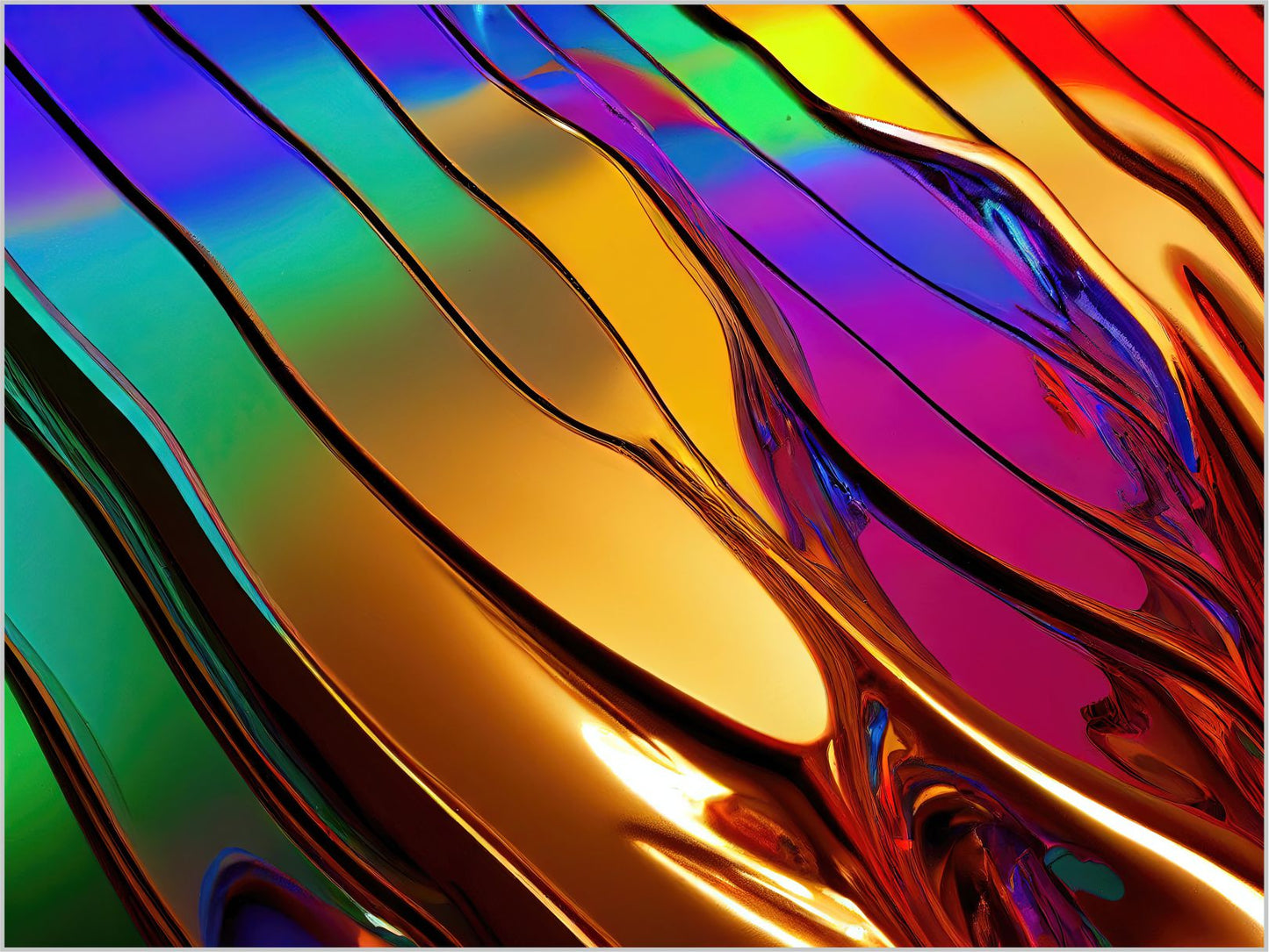 WANDBILD ALURAHMEN XXL 200x150 ABSTRAKTE KUNST WOHNZIMMER FARBEN MODERN
