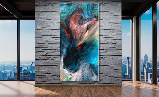 WANDBILDER MIT RAHMEN ABSTRAKT BILDER XXL MODERN WOHNZIMMER KUNST BUNT