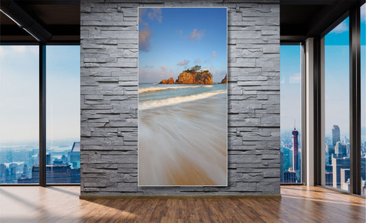 WANDBILDER MIT RAHMEN MEER BILDER XXL MODERN WOHNZIMMER STRAND