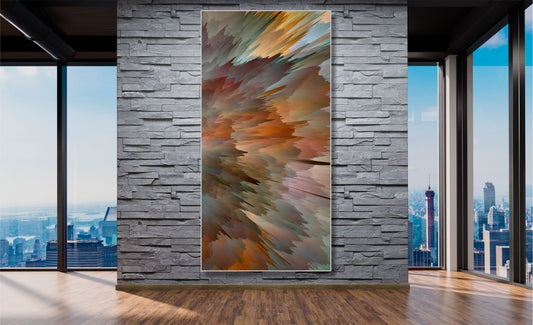 WANDBILDER MIT RAHMEN ABSTRAKT BILDER XXL MODERN WOHNZIMMER STREIFEN
