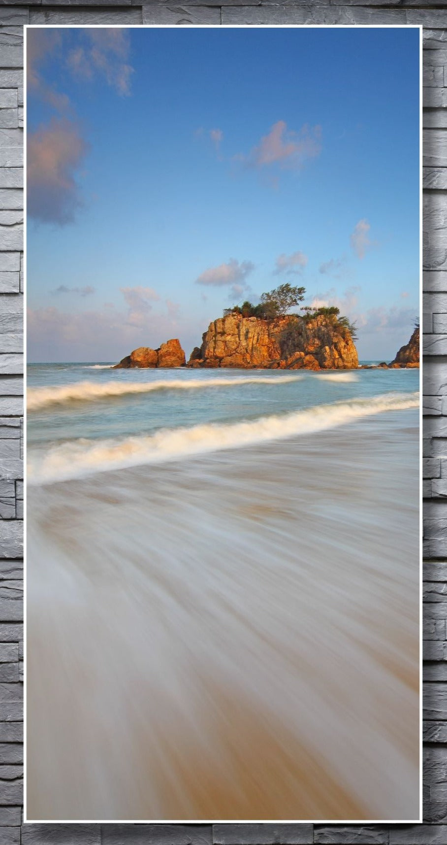 WANDBILDER MIT RAHMEN MEER BILDER XXL MODERN WOHNZIMMER STRAND