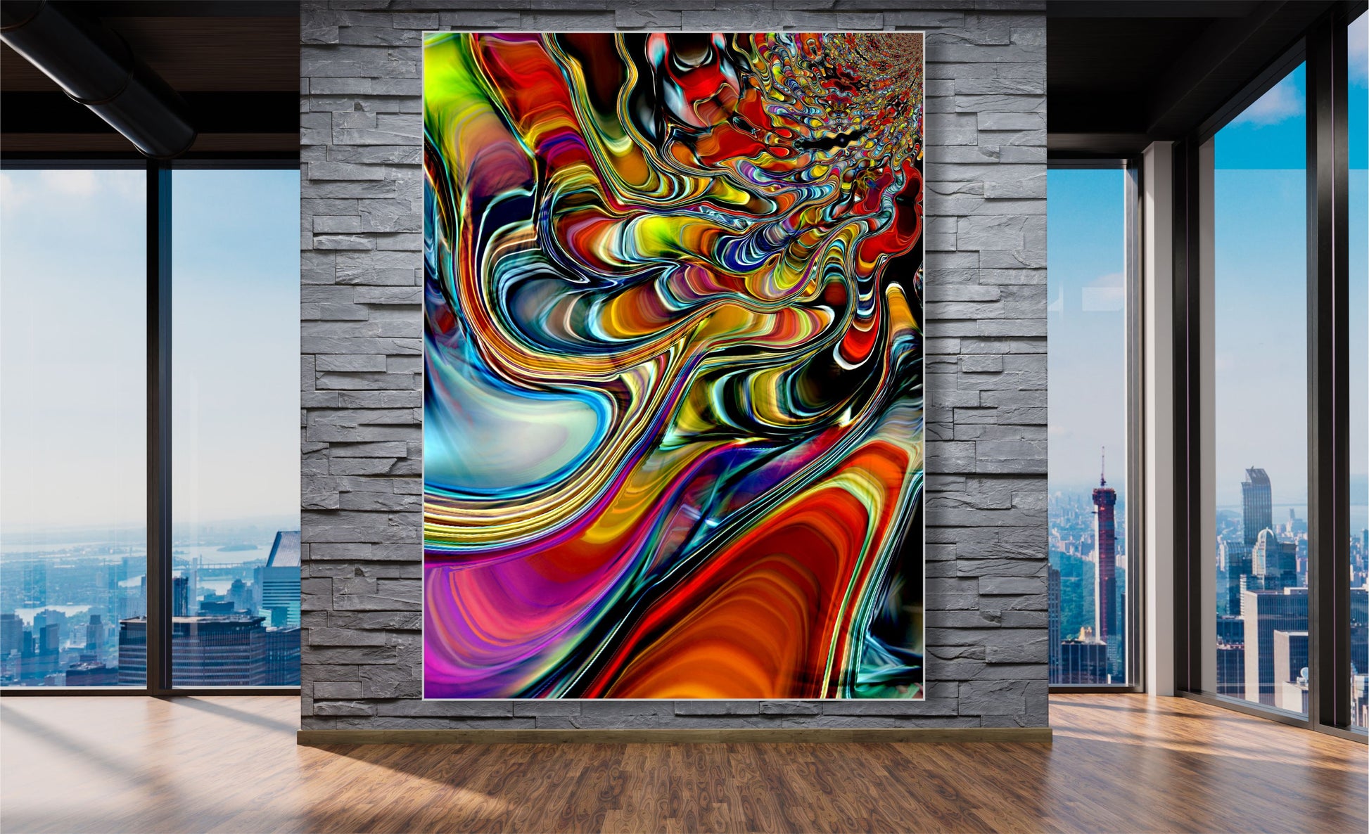 WANDBILDER MIT RAHMEN ABSSTRAKT BILDER XXL MODERN WOHNZIMMER KUNST LIQUID