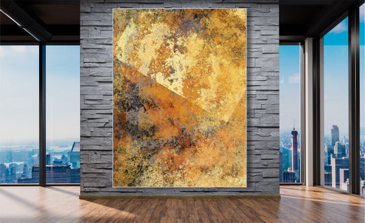WANDBILD MIT RAHMEN 150x200 ABSTRAKT BILDER XXL WOHNZIMMER KUNST FARBIG MODERN