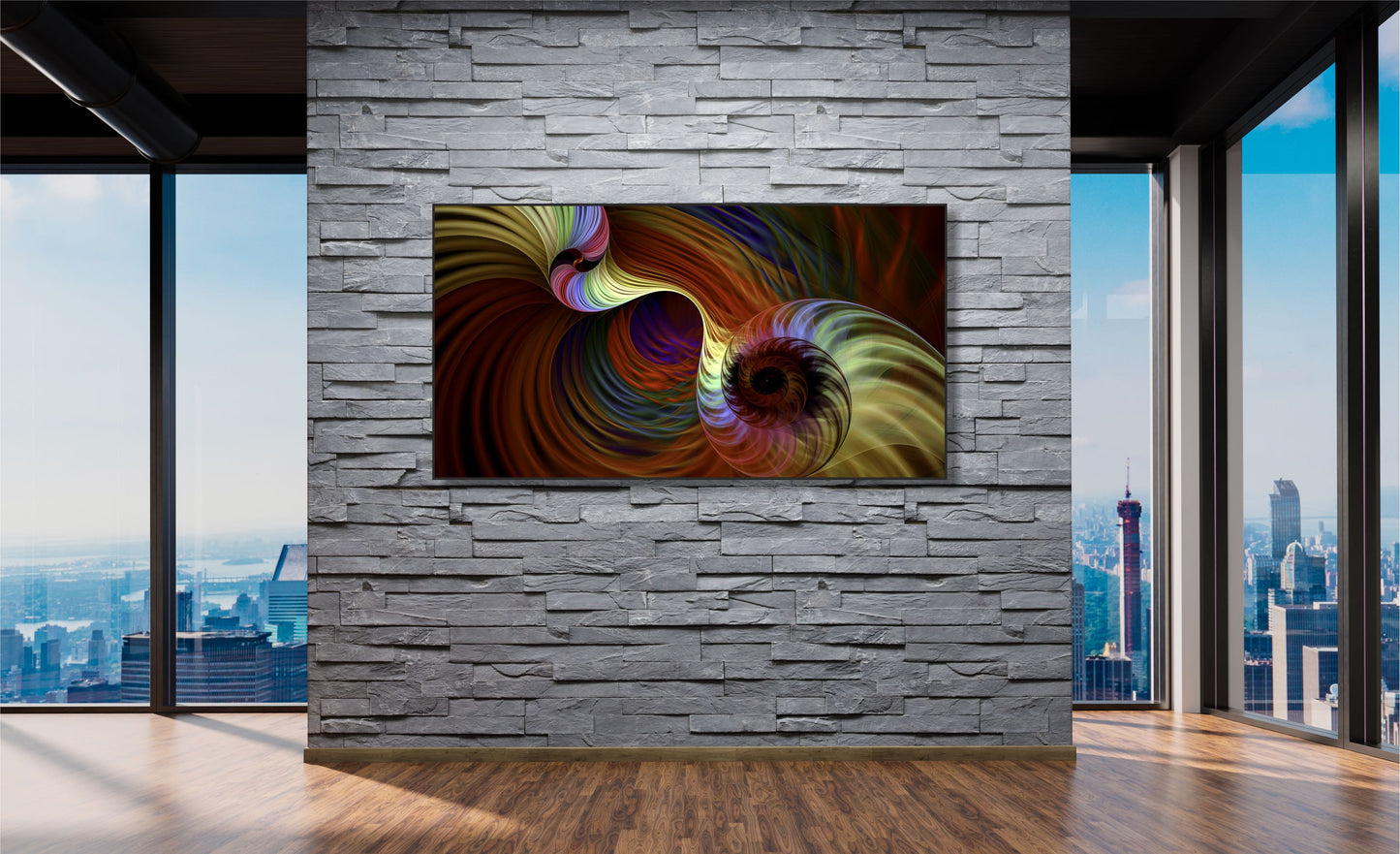 WANDBILDER MIT RAHMEN ABSTRAKT BILDER XXL MODERN WOHNZIMMER SPIRALE