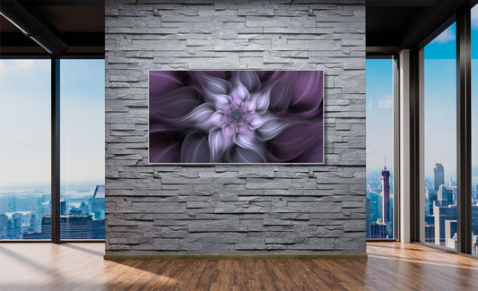 WANDBILDER MIT RAHMEN ABSTRAKT BILDER XXL MODERN WOHNZIMMER LILA KUNST