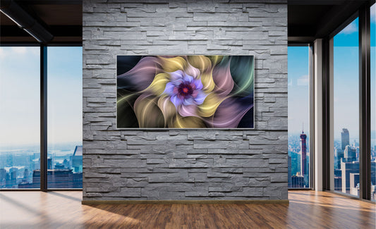 WANDBILDER MIT RAHMEN ABSTRAKT BILDER XXL MODERN WOHNZIMMER BLÜTE BUNT
