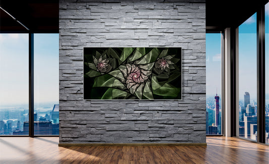 WANDBILDER MIT RAHMEN ABSTRAKT BILDER XXL MODERN WOHNZIMMER BLUMEN BLÜTE