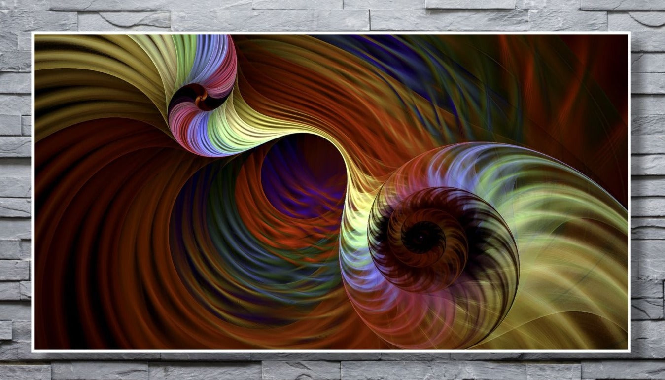 WANDBILDER MIT RAHMEN ABSTRAKT BILDER XXL MODERN WOHNZIMMER SPIRALE