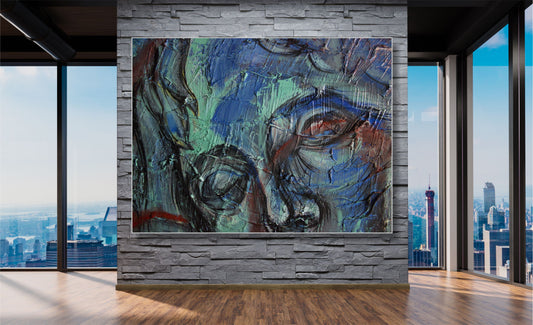WANDBILDER MIT RAHMEN ABSTRAKT BILDER XXL MODERN WOHNZIMMER KUNST MENSCH