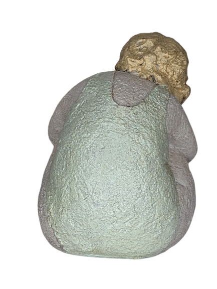 EXNER DEKO FIGUR SKULPTUR MÄDCHEN CRIVA SITZEND HÖHE 15 cm MODERN ABSTRAKT
