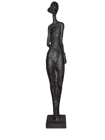 EXNER FRAUEN SKULPTUR DEKO FIGUR HILDA HÖHE 81 cm MODERN ABSTRAKT SCHWARZ