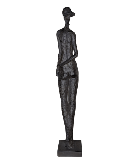 EXNER FRAUEN SKULPTUR DEKO FIGUR HILDA HÖHE 81 cm MODERN ABSTRAKT SCHWARZ