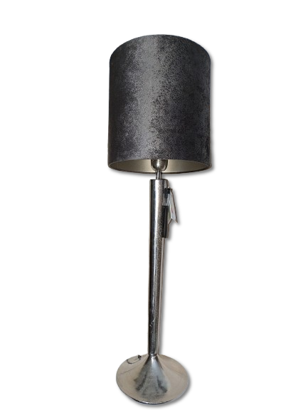 COLMORE LAMPENSHIRM RUND 30x30x30 CM STRUKTUR EDEL GRAU TAUPE MODERN