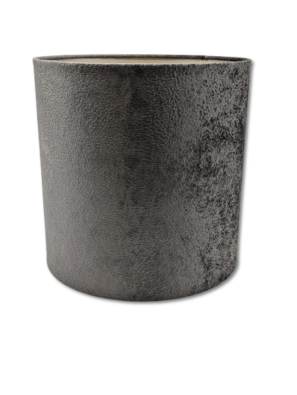 COLMORE LAMPENSHIRM RUND 30x30x30 CM STRUKTUR EDEL GRAU TAUPE MODERN