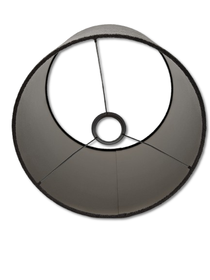 COLMORE LAMPENSHIRM RUND 30x30x30 CM STRUKTUR EDEL GRAU TAUPE MODERN