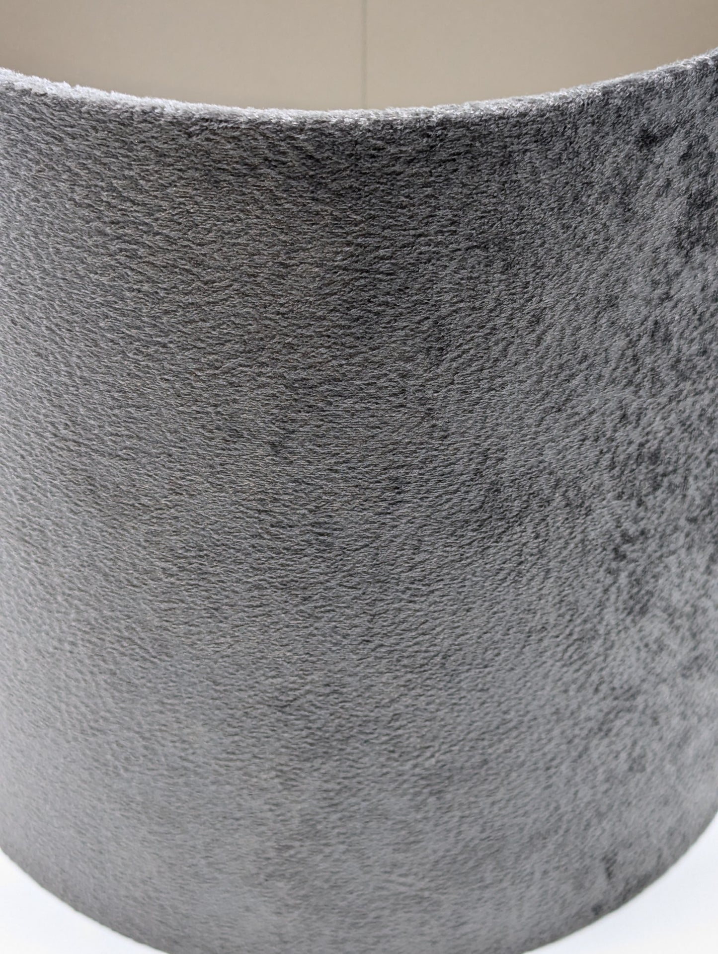 COLMORE LAMPENSHIRM RUND 30x30x30 CM STRUKTUR EDEL GRAU TAUPE MODERN