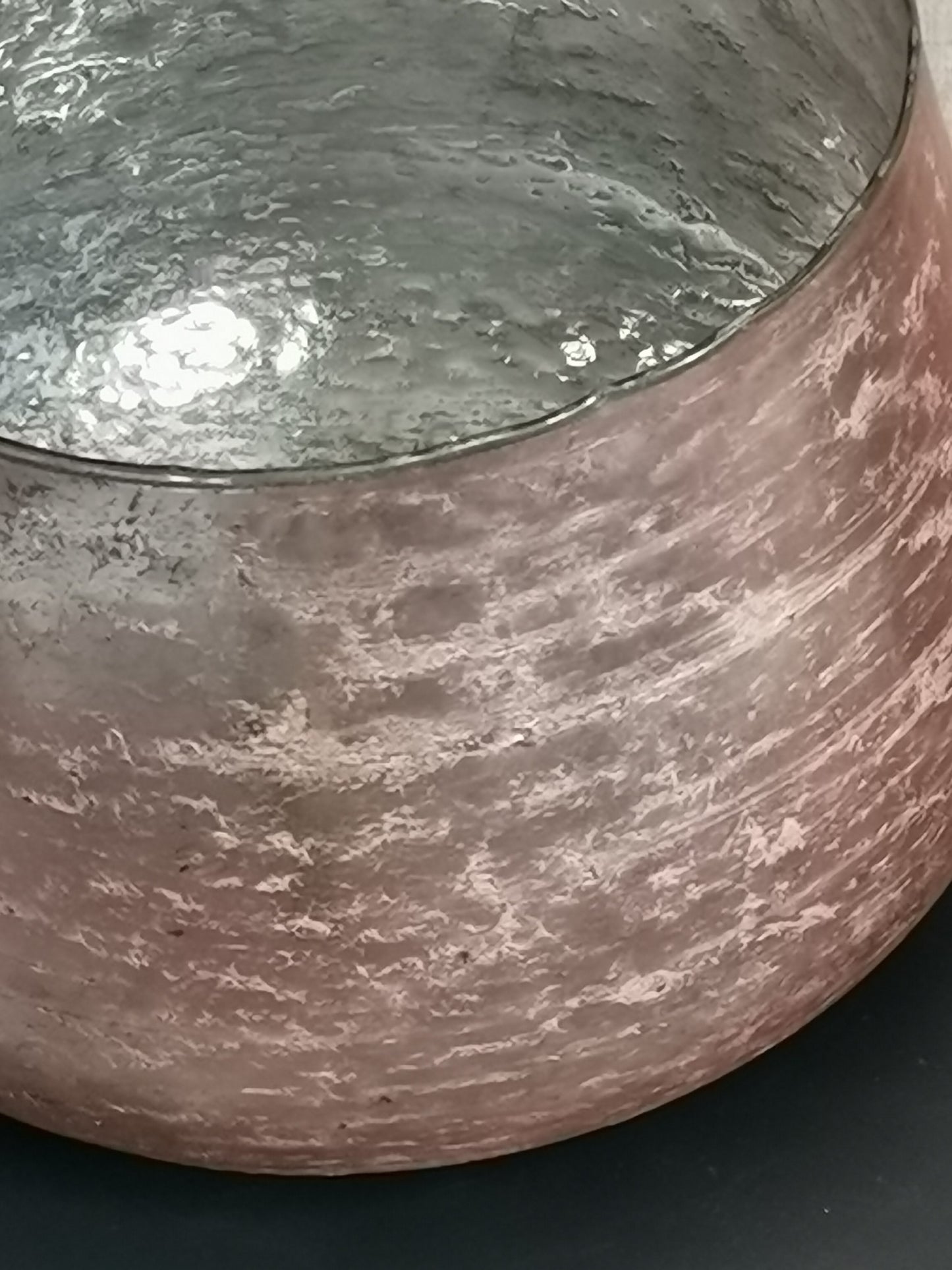 Glaswindlicht Rose'/Innen Silber Handgemacht 3 Größen Kerzenhalter