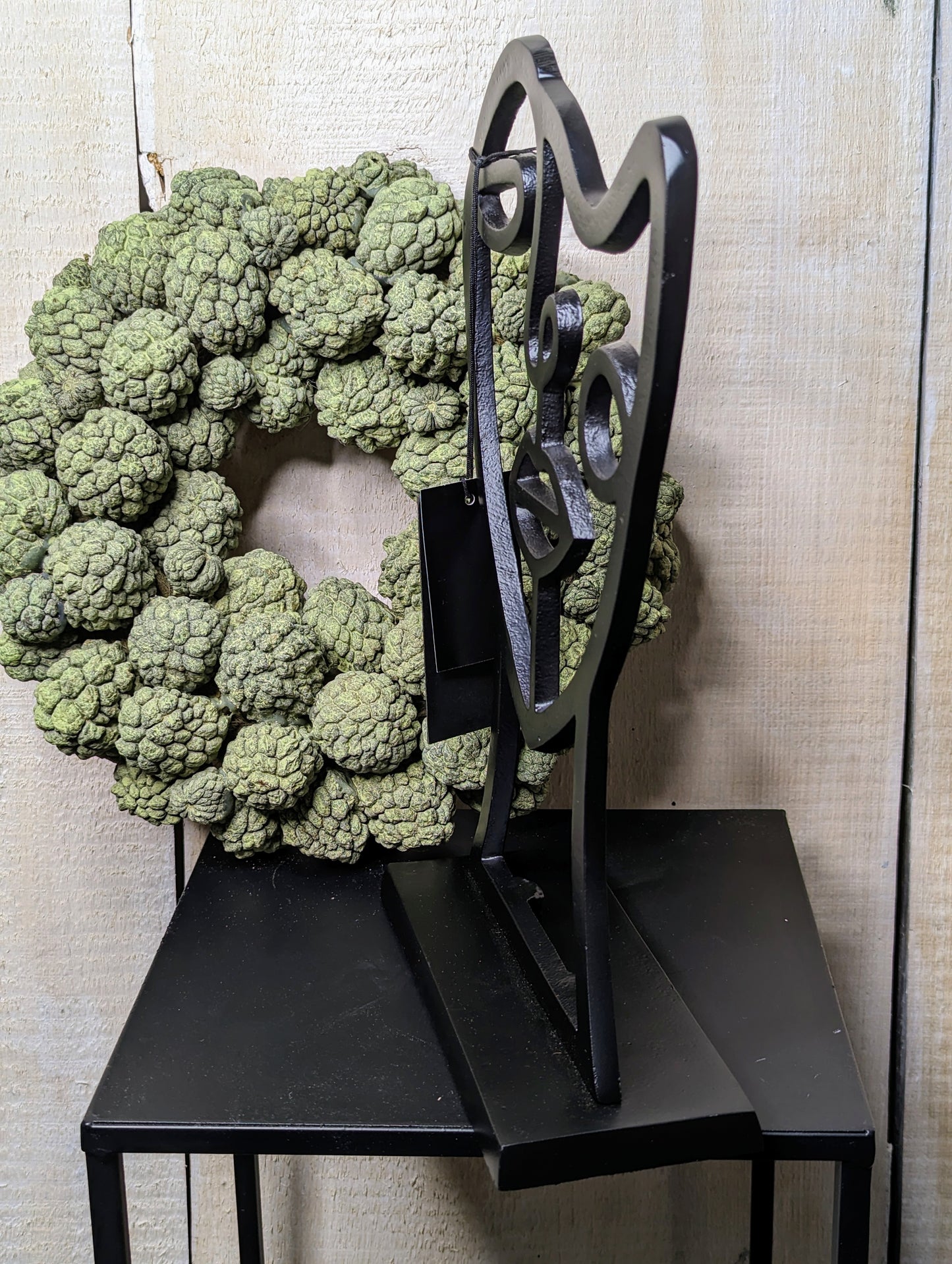 COLMORE Deko Skulptur Face 21x8x33 cm Alu Black Matt Dekoration Modern